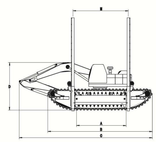 Amphibious Excavator 3-50 Tons | Marsh Buggy | BONOVO